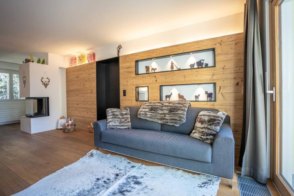 Moderne Wohnung Mit Ausblick Und Viel Sonne Zermatt Bagian luar foto